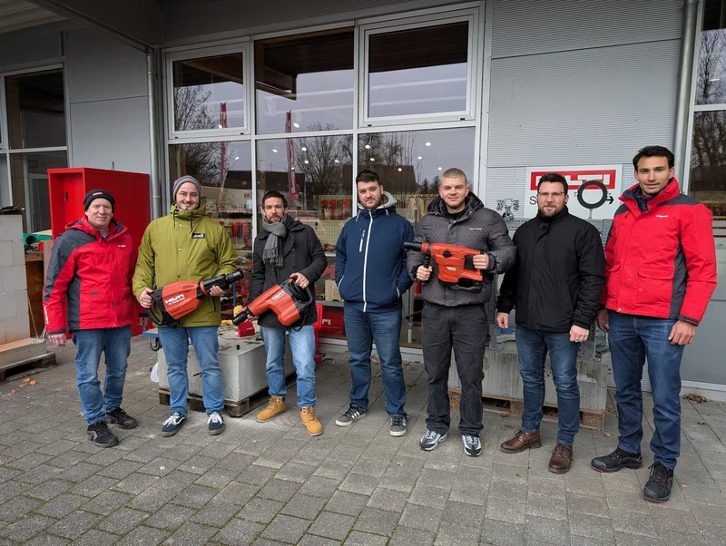 Praktiker-Besuch vom Team Friedrichshafen bei Hilti in Ravensburg